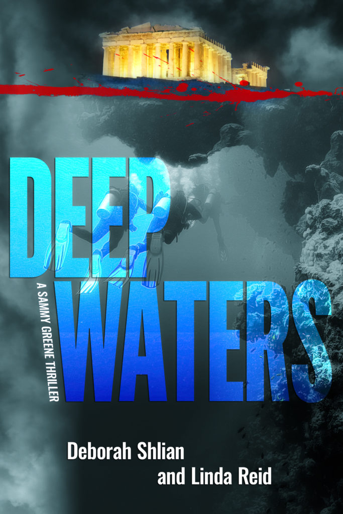 Deep Waters book cover with underwater scene.